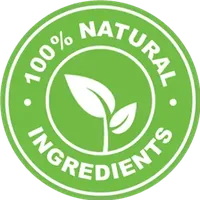 100% natural ingredients badge